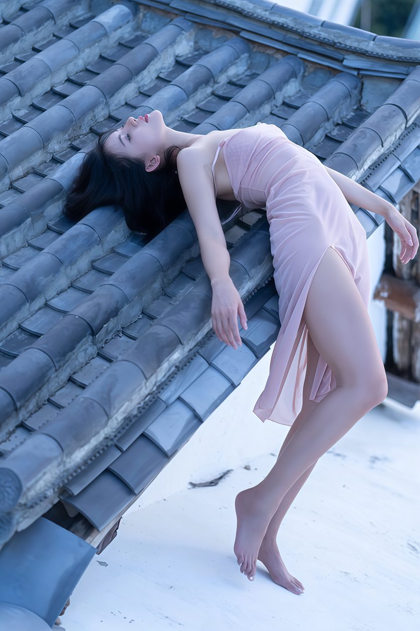 超人气嫩模阿朱(就是阿朱啊)天台屋顶露出摄影 性感酥乳窈窕身材 4K原版视频超细腻[105P+1V/4K 2.75G]