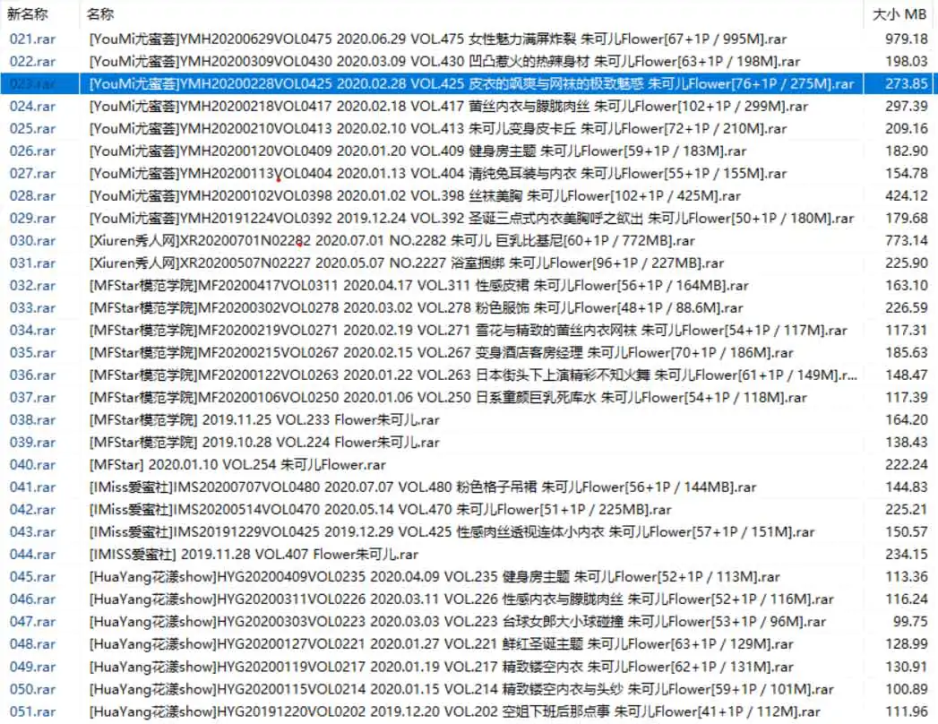 朱可儿 全集整理内含46套图+5套高清视频