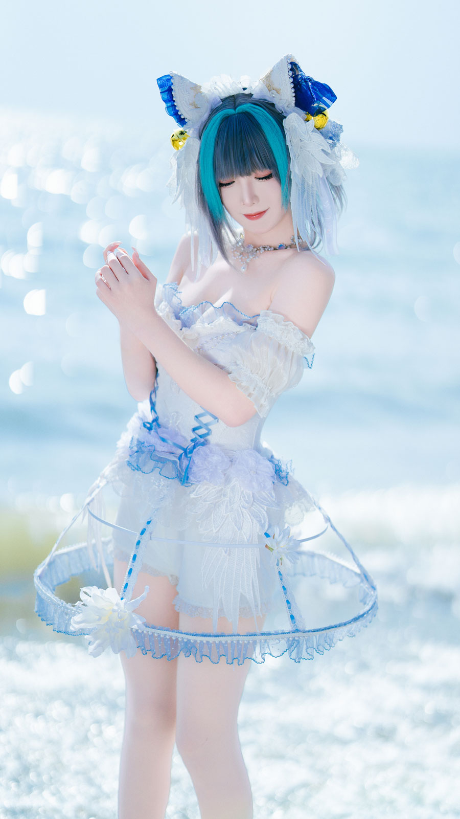 封疆疆v 碧蓝航线 柴郡小礼服[10P-105M]